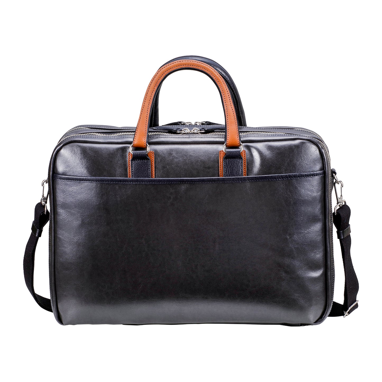 ORIGINAL BASIC Canvas PU x Leather Soft Briefcase 2Rooms