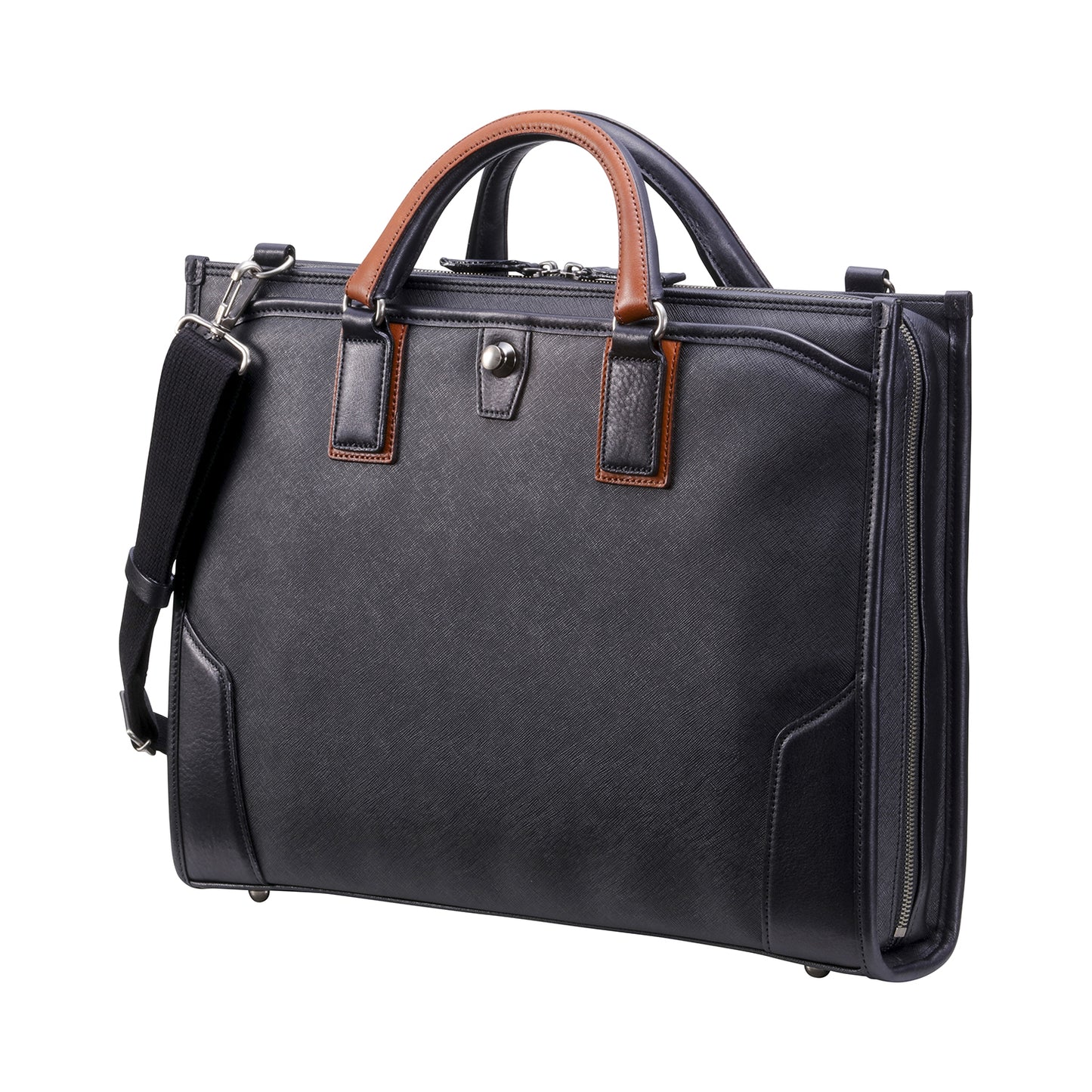 craftsmanship Saffiano 3 Directions Briefcase
